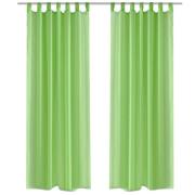 Genomskinlig gardin 140 x 175 cm 2-pack Apple Green