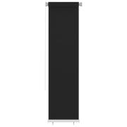 vidaXL Rullgardin utomhus 60x230 cm svart HDPE