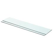 vidaXL Hyllplan 2 st glas genomskinlig 70x15 cm