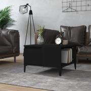 vidaXL Soffbord svart 55x55x36,5 cm konstruerat trä