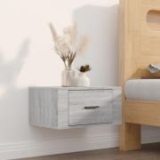 vidaXL Väggmonterade sängbord grå sonoma 50x36x25 cm