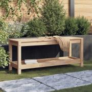 vidaXL Trädgårdsbänk 108x35x45 cm massiv furu