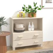 vidaXL Byrå HAMAR honungsbrun 85x35x80 cm massiv furu