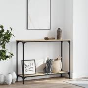vidaXL Avlastningsbord sonoma-ek 101x30,5x75 cm konstruerat trä