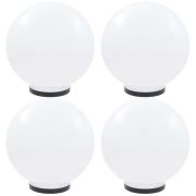 vidaXL Globlampor 4 st LED sfäriska 40 cm PMMA