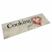 vidaXL Köksmatta maskintvättbar cooking peppar 60x180 cm sammet