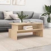 vidaXL Soffbord sonoma-ek 90x55x42,5 cm konstruerat trä