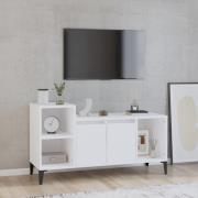 vidaXL Tv-bänk vit 100x35x55 cm konstruerat trä