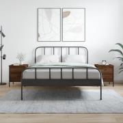 vidaXL Sängbord 2 st brun ek 40x42x50 cm konstruerat trä