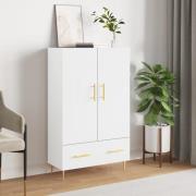 vidaXL Högskåp vit 69,5x31x115 cm konstruerat trä