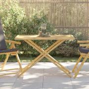 vidaXL Hopfällbart trädgårdsbord 110x55x75 cm bambu