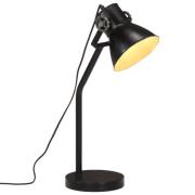 vidaXL Skrivbordslampa 25 W svart 17x17x60 cm E27