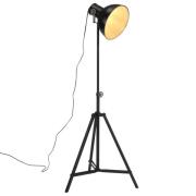 vidaXL Golvlampa 25 W svart 61x61x90/150 cm E27