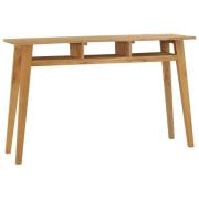 vidaXL Konsolbord 120x35x75 cm massiv teak