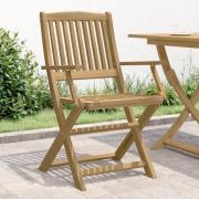vidaXL Hopfällbara trädgårdsstolar 4 st 57,5x54,5x90 cm massiv akacia