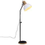 vidaXL Golvlampa 25 W vit 30x30x100-150 cm E27