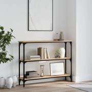 vidaXL Avlastningsbord sonoma-ek 100x22,5x75 cm konstruerat trä