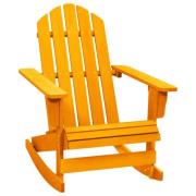 vidaXL Gungstol adirondack massivt granträ orange