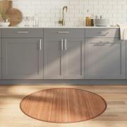 vidaXL Matta rund natur 100 cm bambu