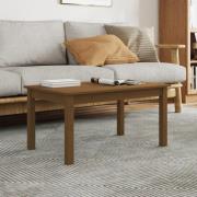 vidaXL Soffbord honungsbrun 80x50x40 cm massiv furu