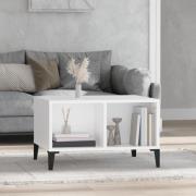 vidaXL Soffbord vit 60x50x36,5 cm konstruerat trä