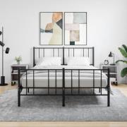 vidaXL Sängbord 2 st grå sonoma 40x30x50 cm konstruerat trä