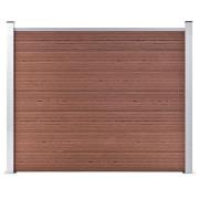 vidaXL Staketpanel WPC 180x146 cm brun