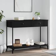 vidaXL Konsolbord svart 100x34,5x75 cm konstruerat trä
