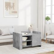 vidaXL Soffbord betonggrå 80x50x50 cm konstruerat trä