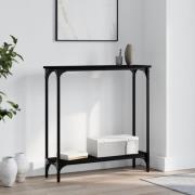 vidaXL Konsolbord svart 75x22,5x75 cm konstruerat trä