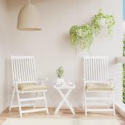 vidaXL Palldynor 2 st beige 50x50x7 cm oxfordtyg
