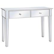 vidaXL Konsolbord spegel MDF och glas 106,5x38x76,5 cm