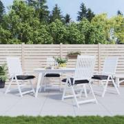 vidaXL Stolsdynor 4 st antracit 40x40x7 cm oxfordtyg