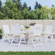 vidaXL Stolsdynor 6 st beige 50x50x7 cm oxfordtyg