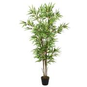 vidaXL Konstväxt bambu 552 blad 120 cm grön