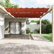 vidaXL Markis vertikal terrakotta 200x360 cm oxfordtyg