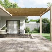 vidaXL Markis vertikal beige 180x1200 cm oxfordtyg