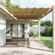vidaXL Markis vertikal beige 200x270 cm oxfordtyg