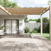 vidaXL Markis vertikal taupe 60x600 cm oxfordtyg