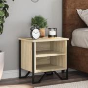 vidaXL Sängbord 2 st sonoma-ek 40x30x40 cm konstruerat trä