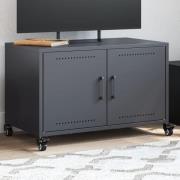 vidaXL Tv-bänk antracit 68x39x43,5 cm stål