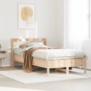 vidaXL Sängram utan madrass 90x190 cm massiv furu