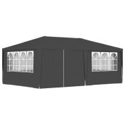vidaXL Professionellt partytält med väggar 4x6 m antracit 90 g/m²