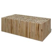 vidaXL Soffbord äkta teak 90x50x30 cm