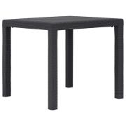 vidaXL Trädgårdsbord 79x79x72 cm konstrotting brun