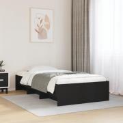 vidaXL Sängram svart 90x190 cm konstruerat trä