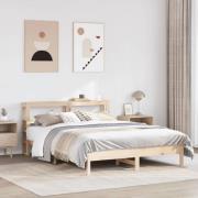 vidaXL Sängram utan madrass 150x200 cm massiv furu