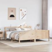 vidaXL Sängram utan madrass 180x200 cm massiv furu