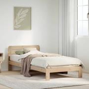vidaXL Sängram utan madrass 90x200 cm massiv furu