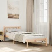 vidaXL Sängram utan madrass extra lång 100x210 cm massiv furu